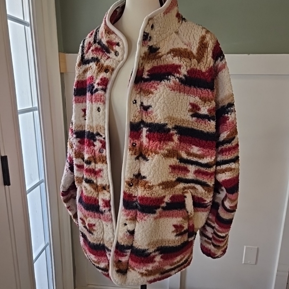Wrangler Retro Multicolor Sherpa Jacket Size XL